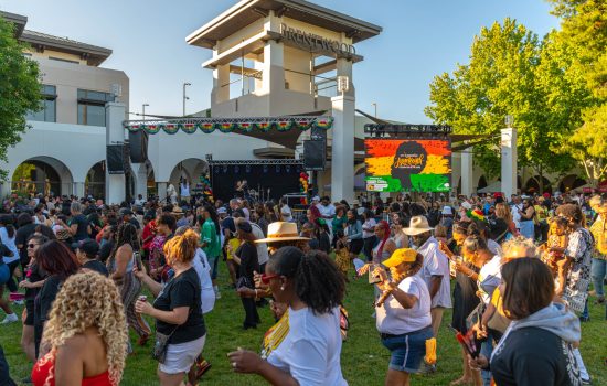 2025 Brentwood Juneteenth - people dancing and enjoying performances
